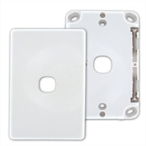 1 Port Wall Plate - White