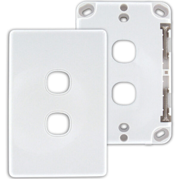 1 Port Wall Plate - White - Image 3
