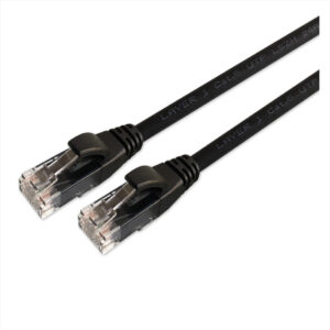Cat 6 UTP RJ45 LSZH Copper Patch Lead 0.5m - Black