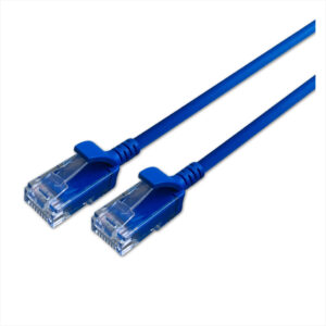 Cat 6 UTP RJ45 Ultra Thin LSZH Copper Patch Lead 10m - Blue