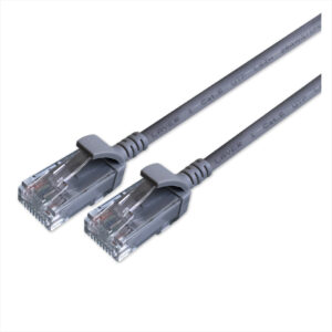 Cat 6 UTP RJ45 Ultra Thin LSZH Copper Patch Lead 1.5m - Grey