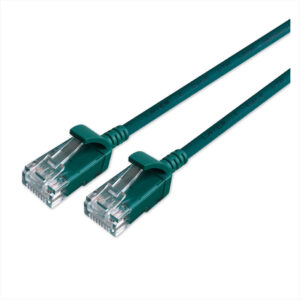 Cat 6 UTP RJ45 Ultra Thin LSZH Copper Patch Lead 10m - Green