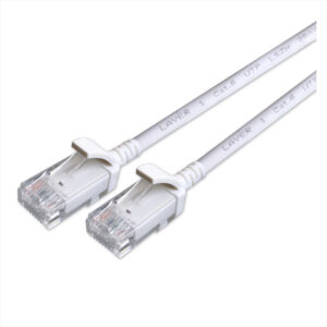 Cat 6 UTP RJ45 Ultra Thin LSZH Copper Patch Lead 1.5m - White