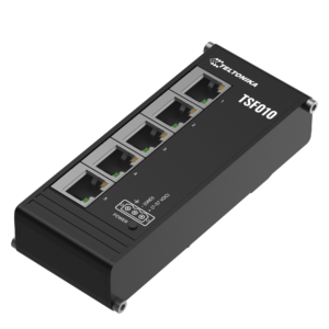 TSF010 Unmanaged 5 Port Switch, Flat Profile