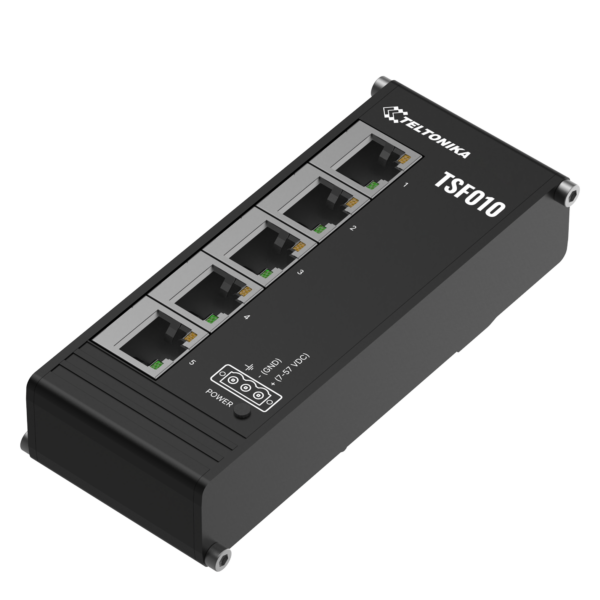 TSF010 Unmanaged 5 Port Switch, Flat Profile