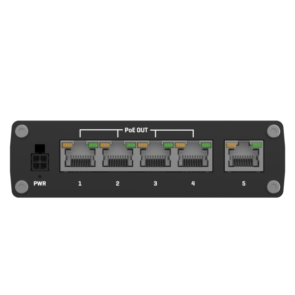 TSW100 Unmanaged 5 Port Switch with PoE+ (802.3at Alt-A) - Image 2