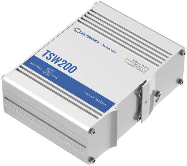 TSW200 Unmanaged 8 Port GbE Switch with SFP, PoE+ - Image 4