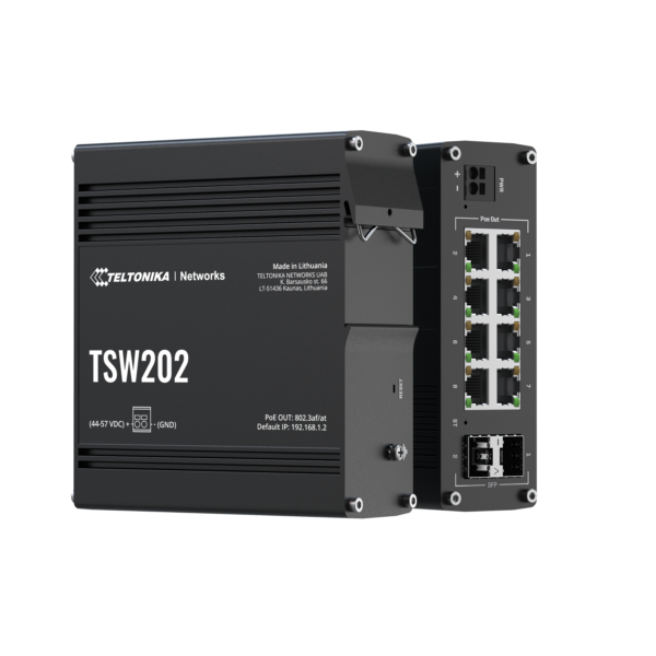 TSW202 Layer 2 Managed 8 Port GbE Switch with 2x SFP, PoE+ - Image 6