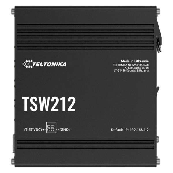 TSW212 Layer 2 Managed 8 Port GbE Switch with 2x SFP