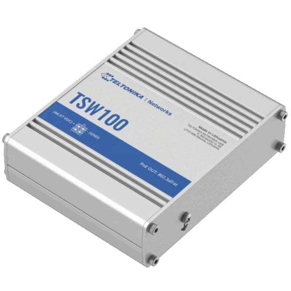 TSW100 Unmanaged 5 Port Switch with PoE+ (802.3at Alt-B) - Image 5