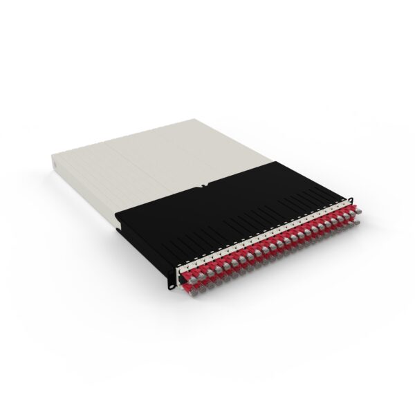 patchbox.one 24-Port Patch Panel with Retractable Cable Management System for 19" Racks ≤ 30RU