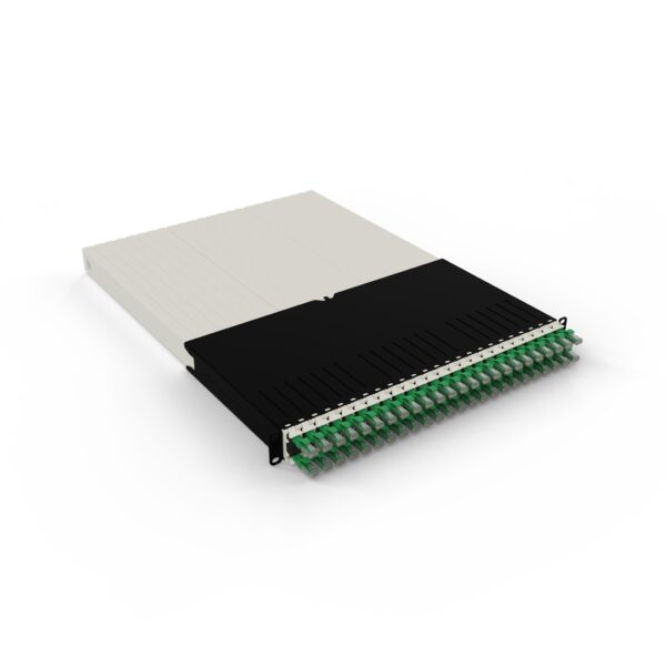 patchbox.one 24-Port Patch Panel with Retractable Cable Management System for 19" Racks ≤ 30RU