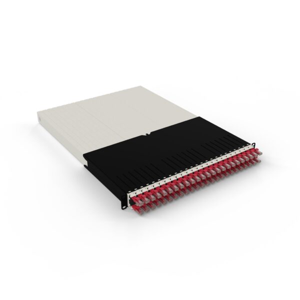 patchbox.one 24-Port Patch Panel with Retractable Cable Management System for 19" Racks ≤ 30RU