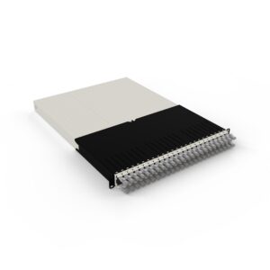 patchbox.one 24-Port Patch Panel with Retractable Cable Management System for 19" Racks ≤ 30RU