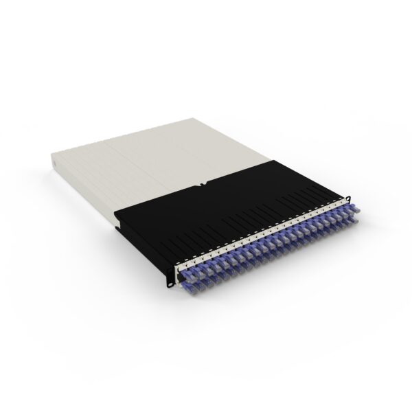 patchbox.one 24-Port Patch Panel with Retractable Cable Management System for 19" Racks ≤ 30RU