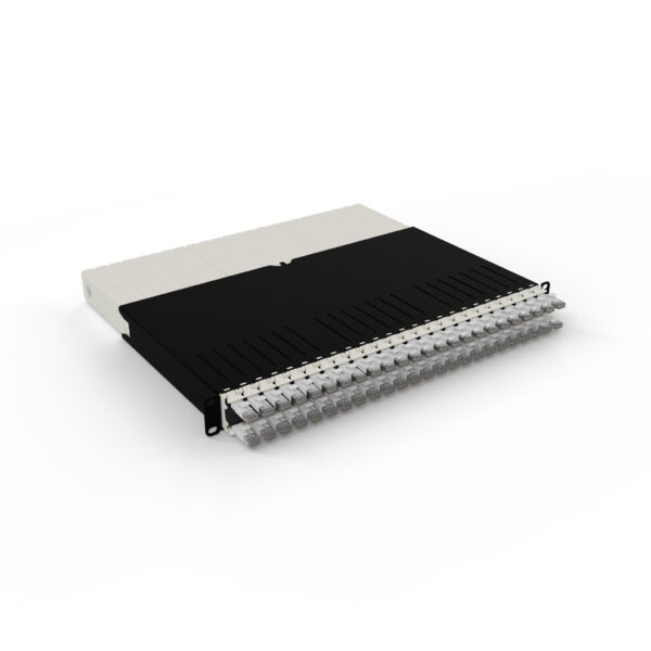 patchbox.one 24-Port Patch Panel with Retractable Cable Management System for 19" Racks ≤ 8RU