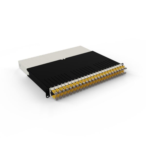 patchbox.one 24-Port Patch Panel with Retractable Cable Management System for 19" Racks ≤ 8RU