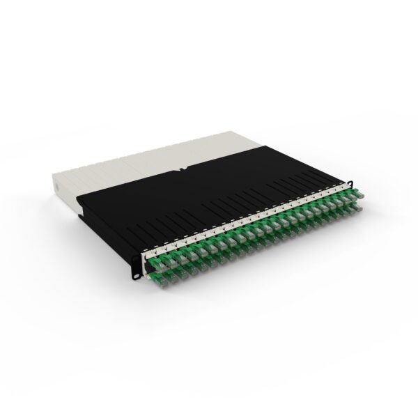 patchbox.one 24-Port Patch Panel with Retractable Cable Management System for 19" Racks ≤ 8RU