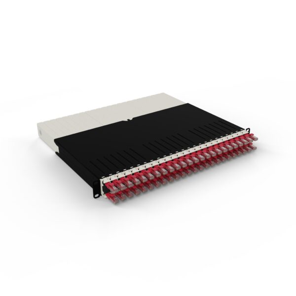 patchbox.one 24-Port Patch Panel with Retractable Cable Management System for 19" Racks ≤ 8RU