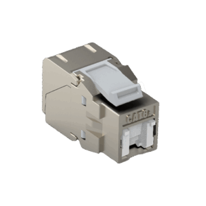CAT6A Easy Crimp Shuttered STP Outlet