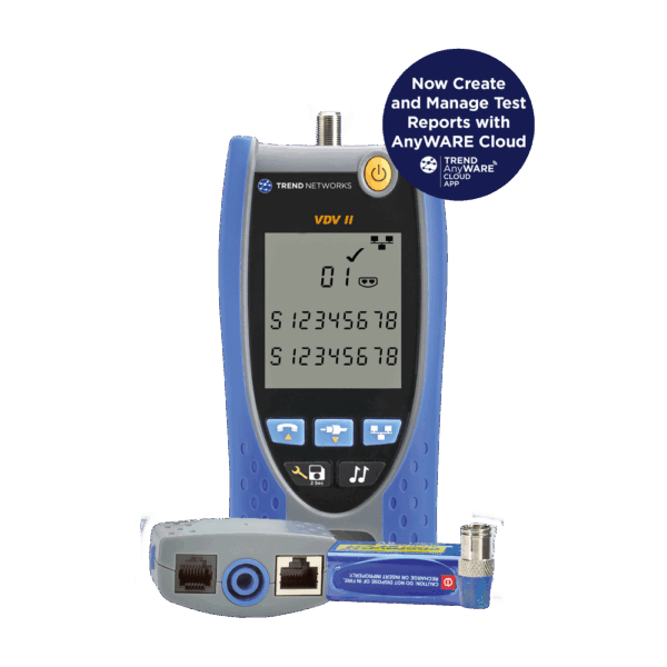 VDV II - Data Cable Verifier with AnyWARE Cloud Reporting