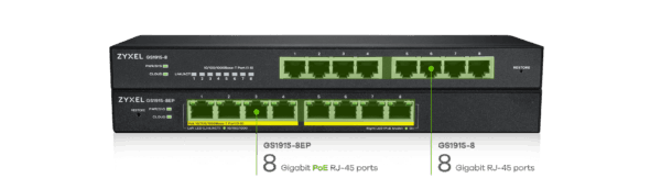 GS1915-8EP Smart-managed GbE PoE Switch - Image 5
