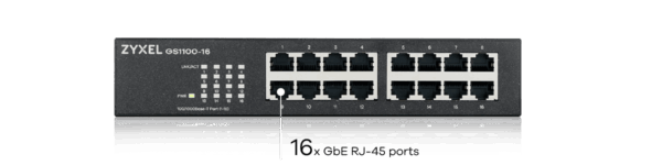 GS1100-16 Unmanaged GbE Switch - Image 5