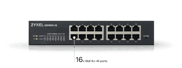 GS1900-16 Smart-managed GbE Switch - Image 2