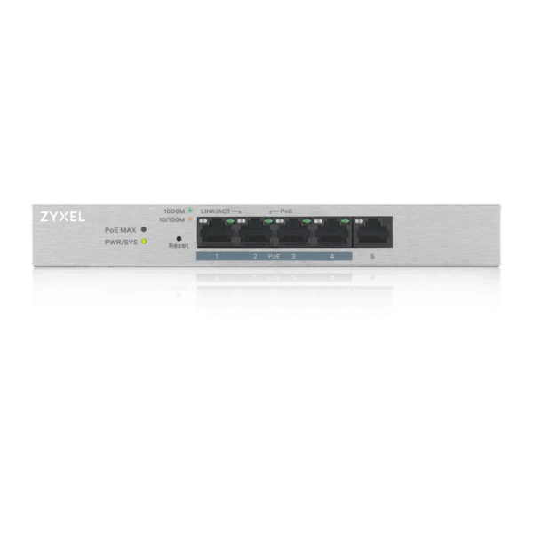 GS1200-5HPV2 Webmanaged GbE PoE Switch - Image 2