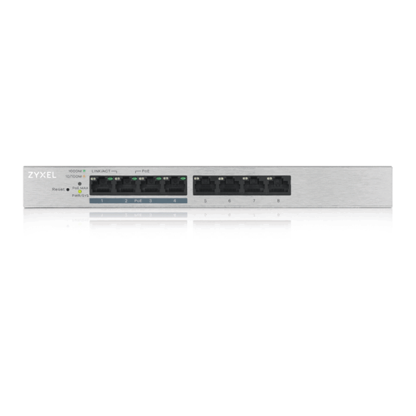 GS1200-8HPV2 Webmanaged GbE PoE Switch - Image 2