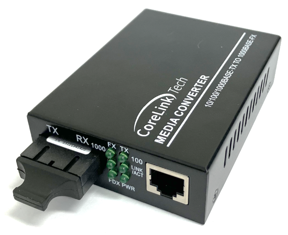 Corelink Media Converter - Fixed Optics SX