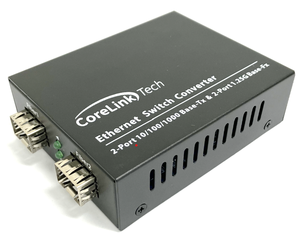 Corelink Media Converter - Fixed Optics SFP X2