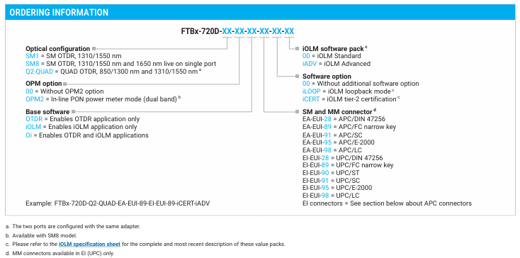 Exfo FTB 720D Connected Access SM and MM OTDR - Image 13