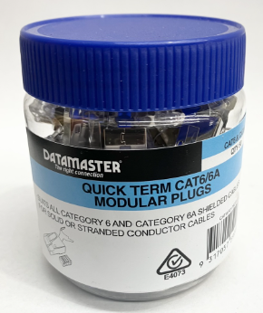 Datamaster Quick Term CAT6A RJ45 Push On Modular Plugs - Image 2