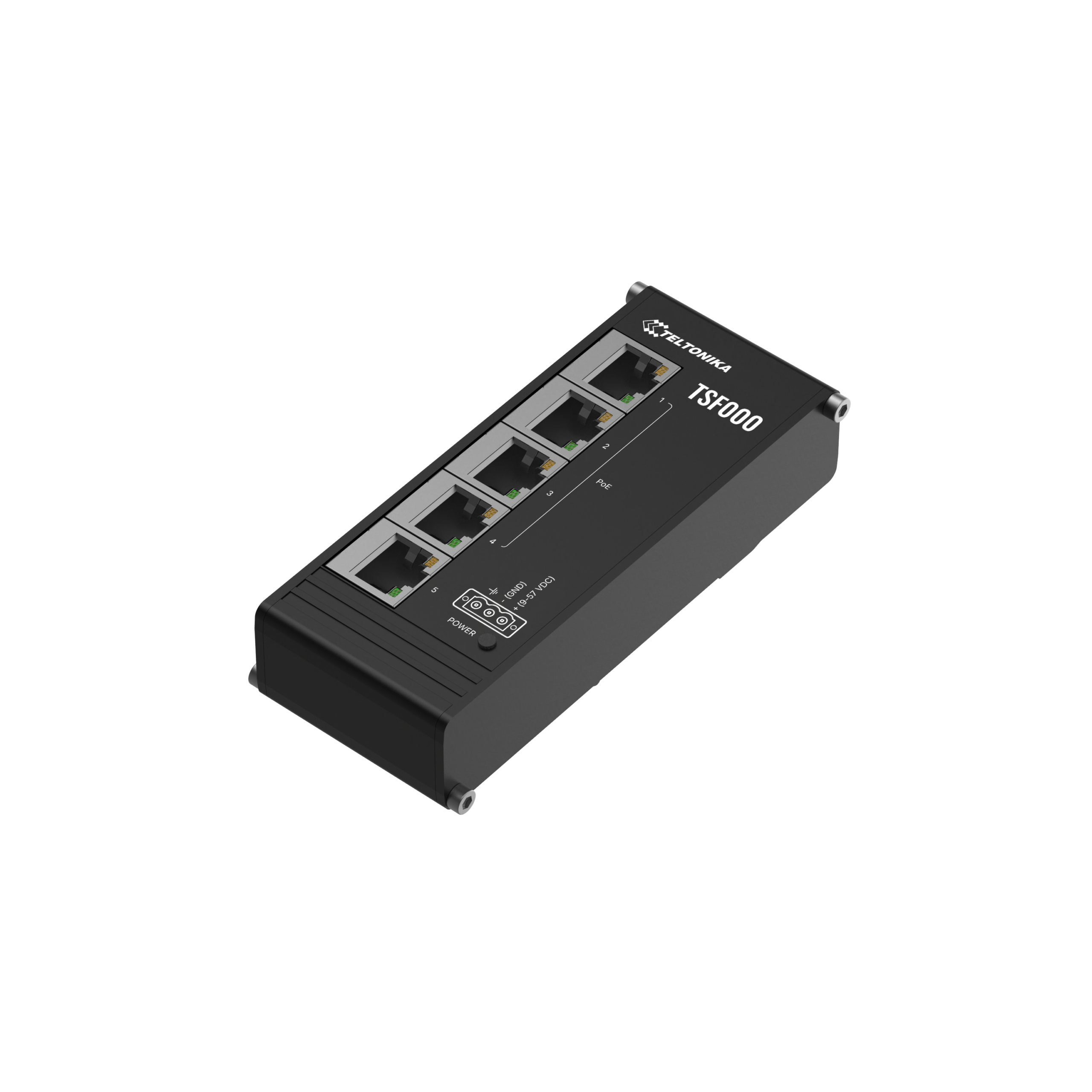 TSF000 Unmanaged 5 Port PoE+ Switch, Flat Profile - Image 2