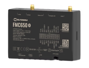 Teltonika FMC650 4G LTE Cat 1 tracker with high capacity battery and antennas